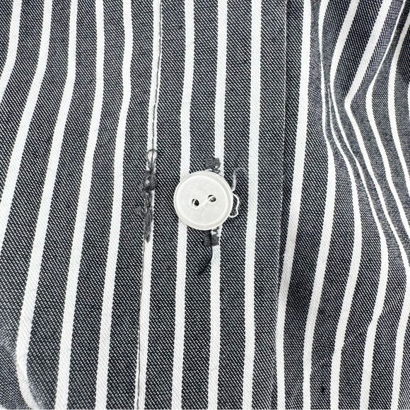 The Tobie button front pleated Mini Shirt Dress by Exquise Sz M chic feminine - Picture 8 of 12